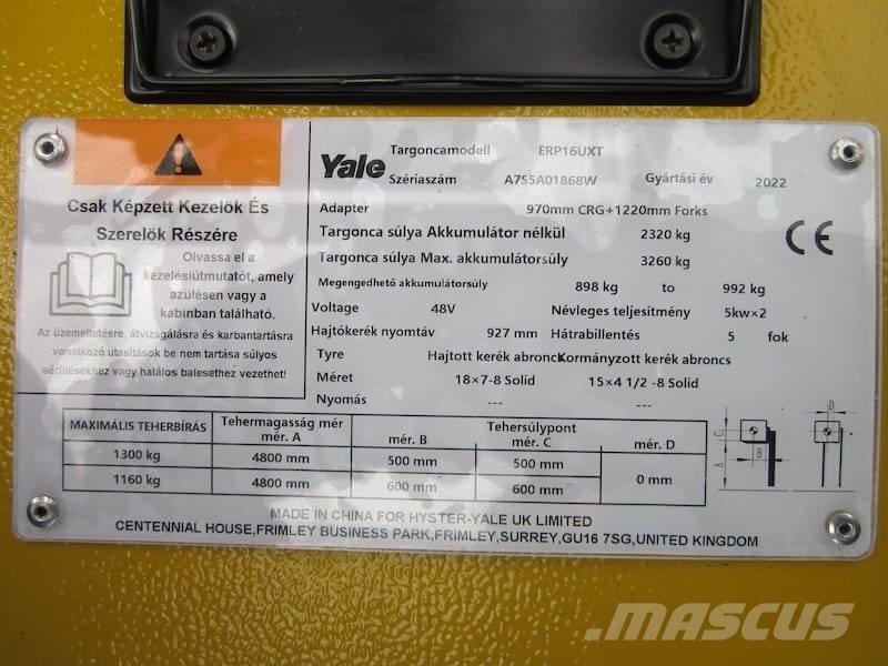 Yale ERP 16 UXT Empilhadores eléctricos