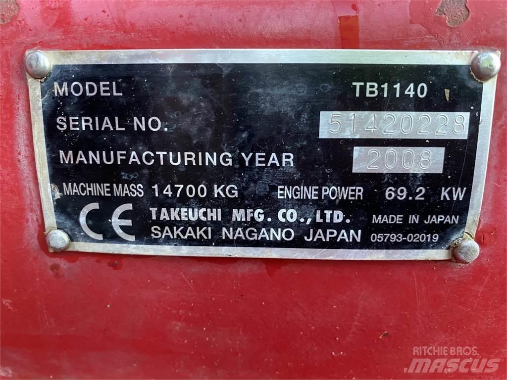 Takeuchi TB1140 Escavadoras de rastos