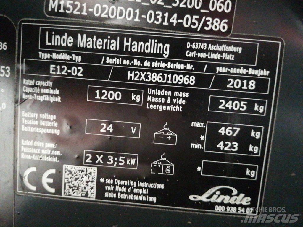 Linde E12-02 Empilhadores eléctricos