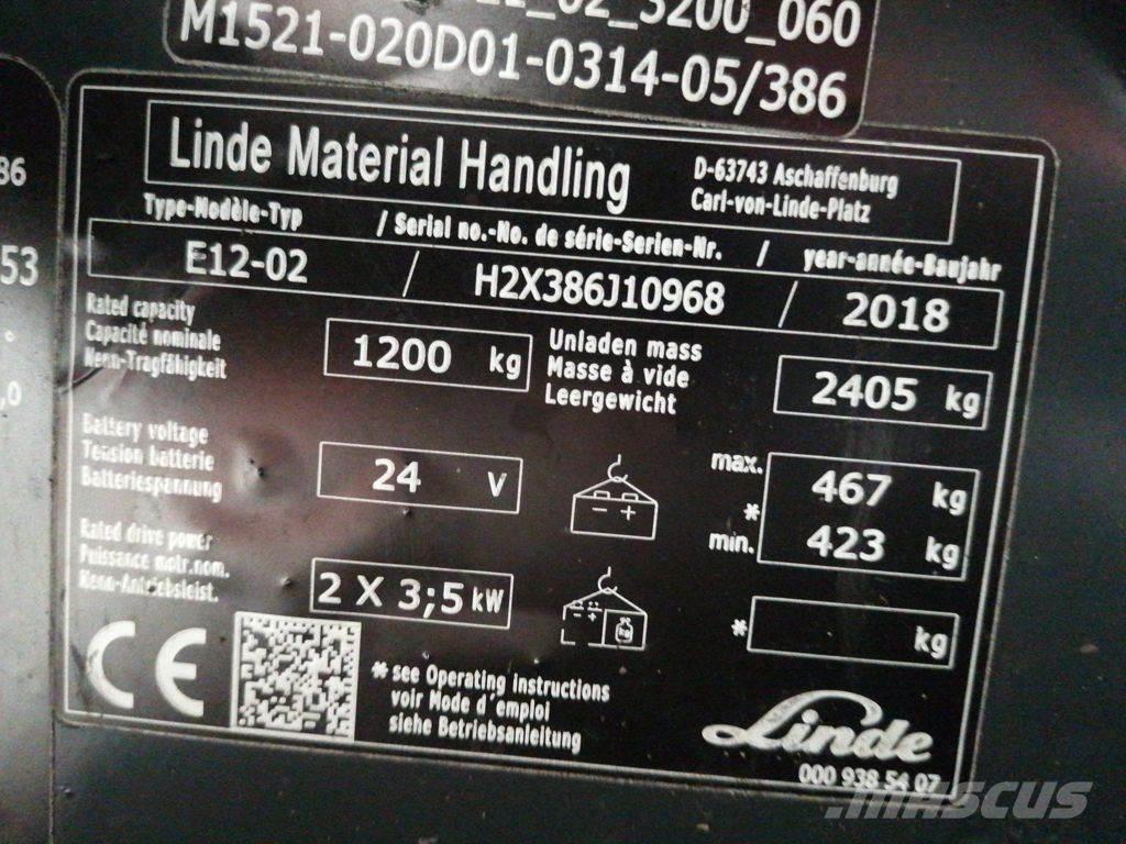 Linde E12-02 Empilhadores eléctricos