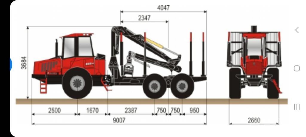 Valmetal 840.2 Forwarders florestais