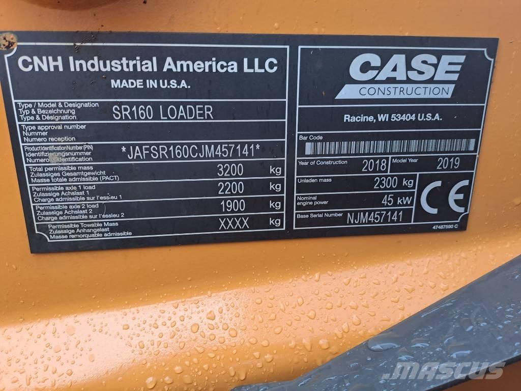 CASE SR 160 Carregadoras de direcção deslizante