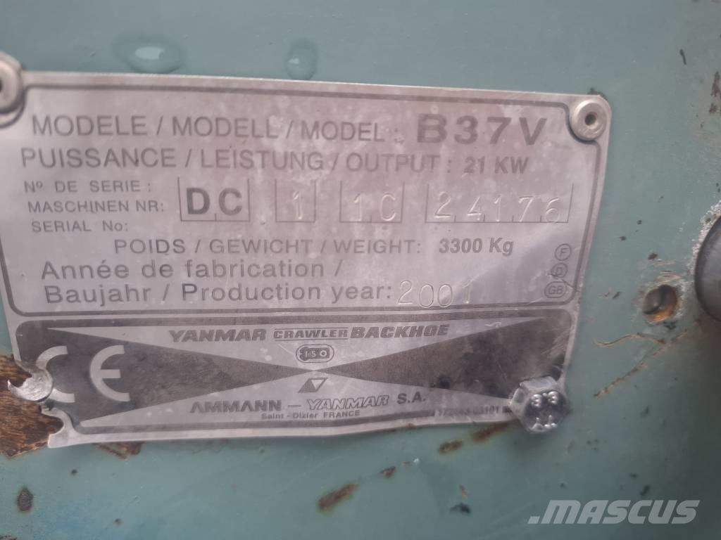 Yanmar B 37 V Mini Escavadoras <7t