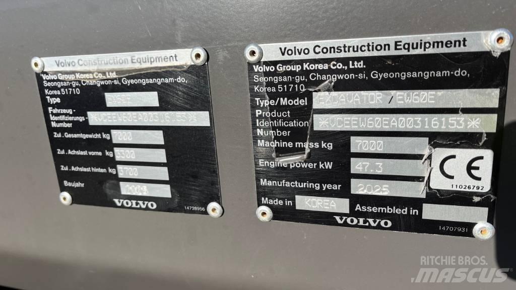 Volvo EW60E Escavadoras de rodas