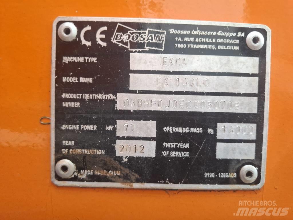 Doosan DX 140 LC Escavadoras de rastos