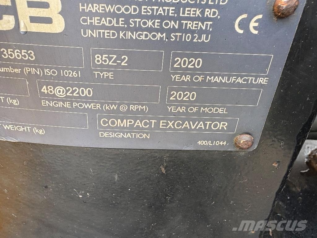 JCB 85 Z-2 Escavadoras Midi 7t - 12t