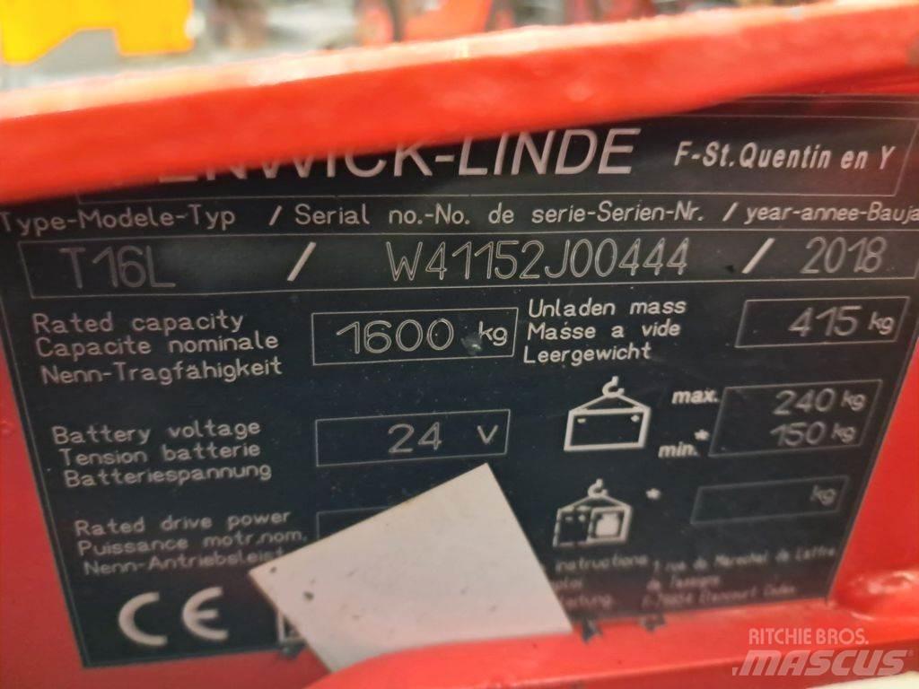 Linde T16L Porta palettes
