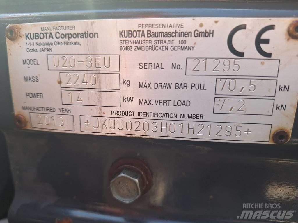 Kubota U 20-3 Mini Escavadoras <7t