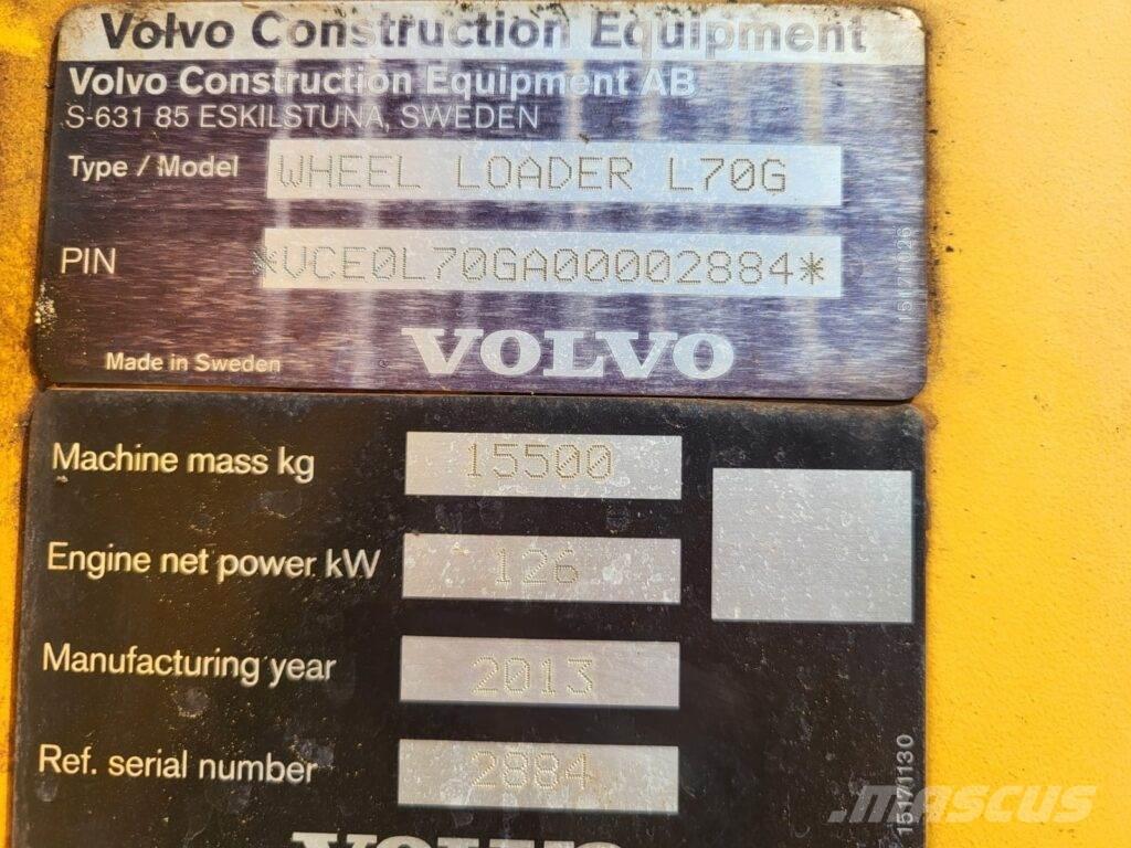 Volvo L70G Pás carregadoras de rodas