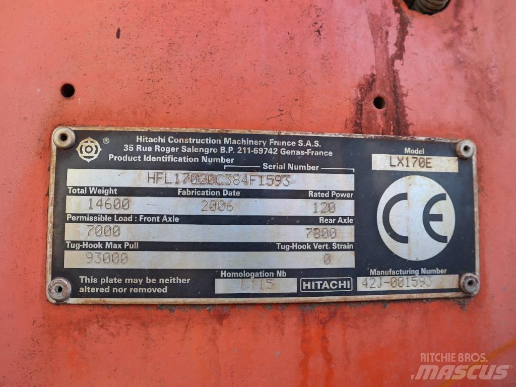 Hitachi LX 170 E Pás carregadoras de rodas
