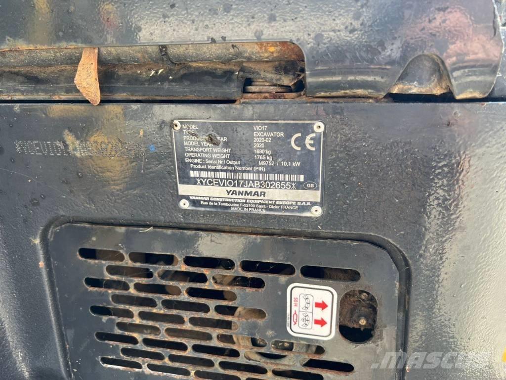Yanmar Vio 17 Mini Escavadoras <7t