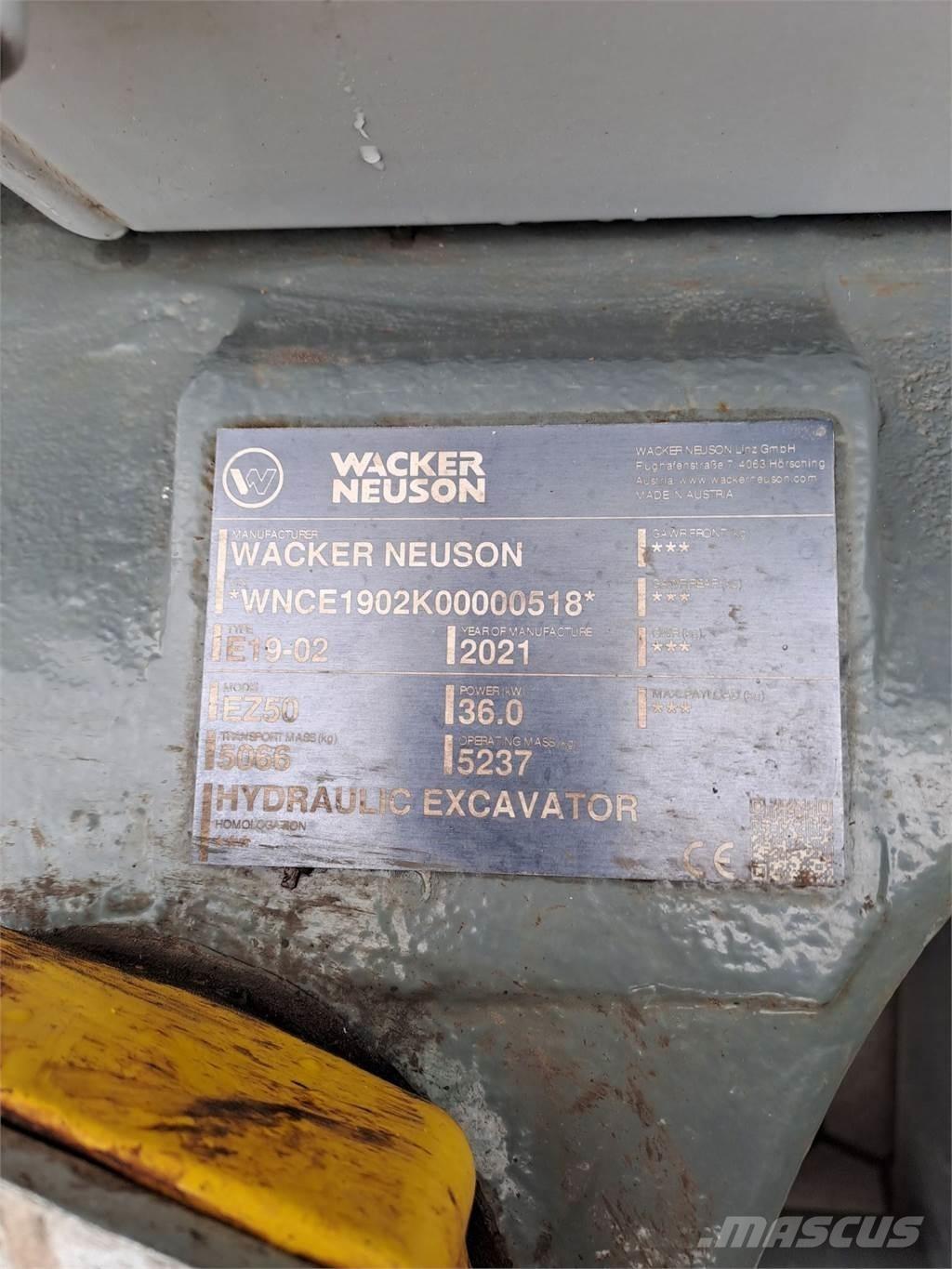 Wacker Neuson EZ50 Escavadoras de rastos