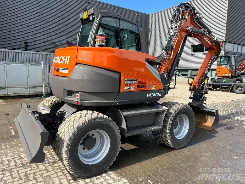 Hitachi ZX95W Escavadoras de rodas