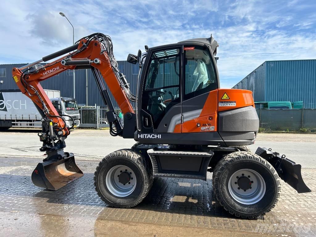 Hitachi ZX95W Escavadoras de rodas