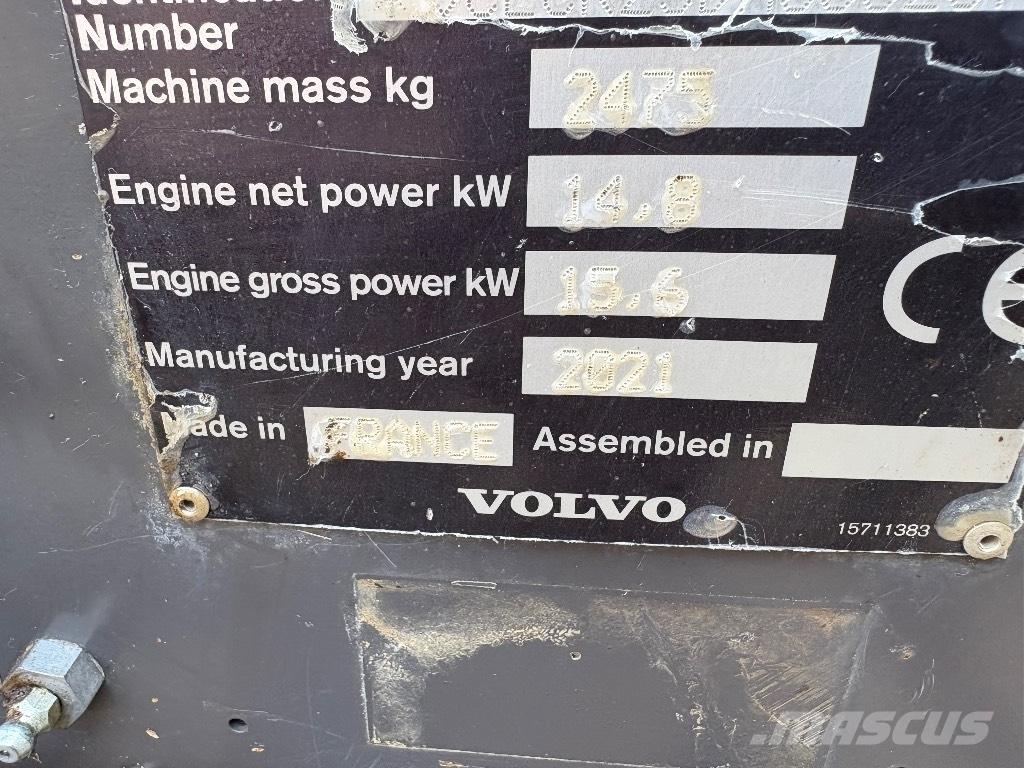 Volvo ECR 25 D Mini Escavadoras <7t