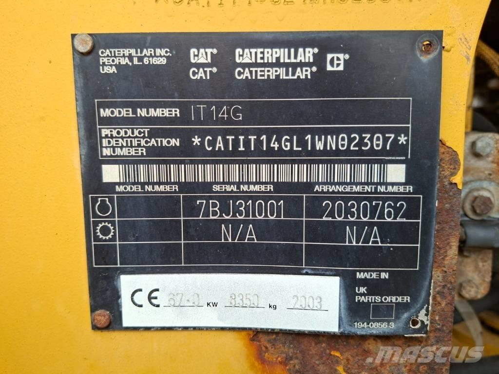 CAT IT 14 G Pás carregadoras de rodas