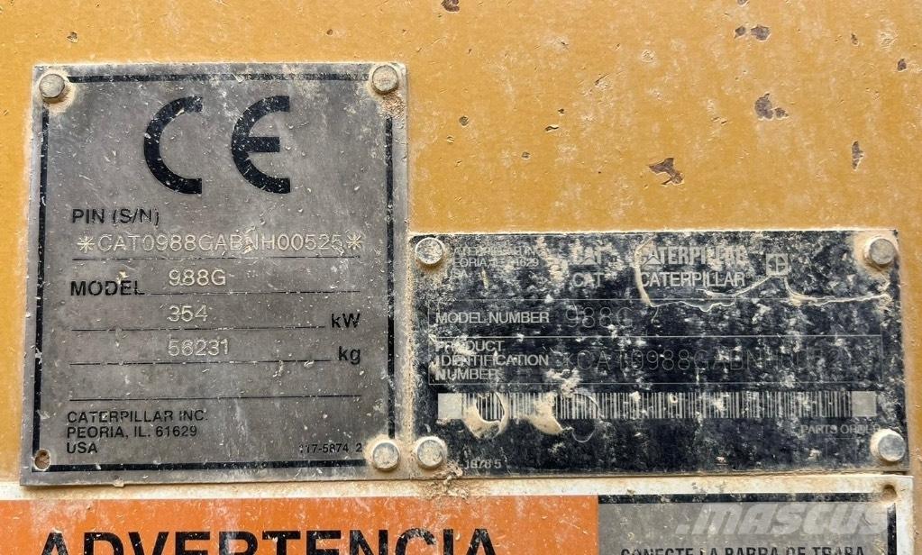 CAT 988 G Pás carregadoras de rodas
