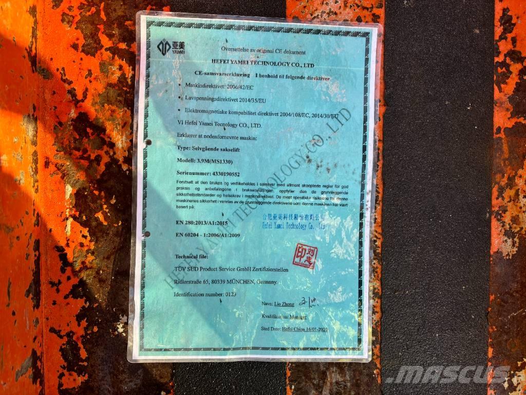 Yamei MS1330 Elevadores de tesoura