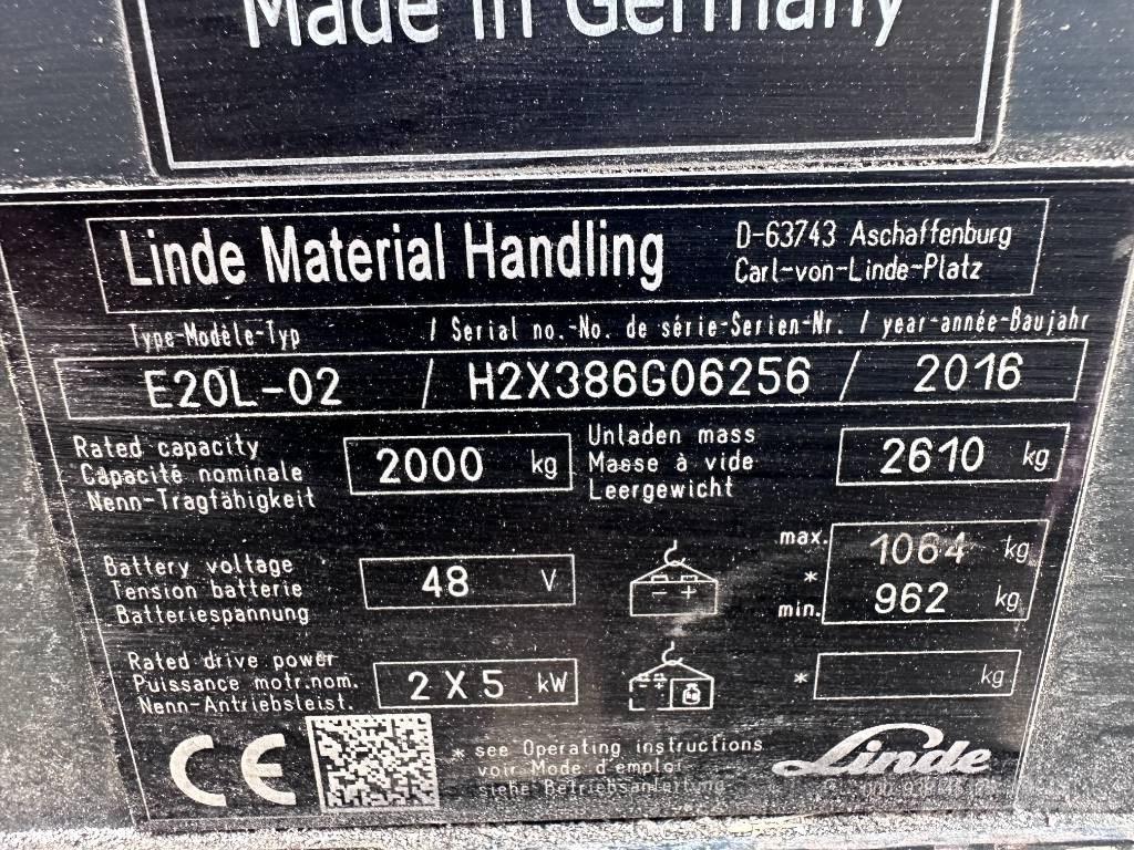 Linde E20L-02 Empilhadores eléctricos