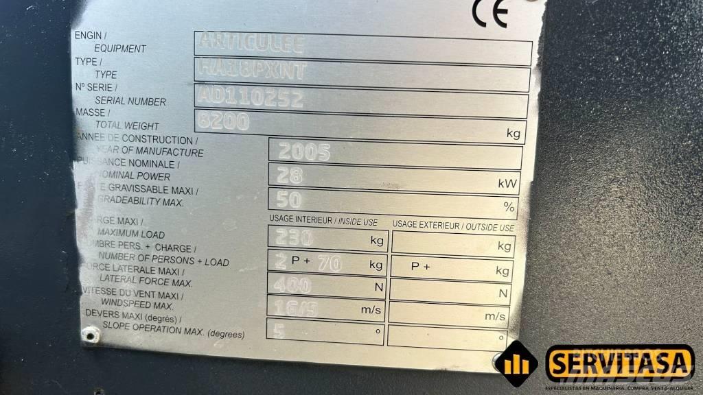 Haulotte HA 18 PX NT Elevadores braços articulados