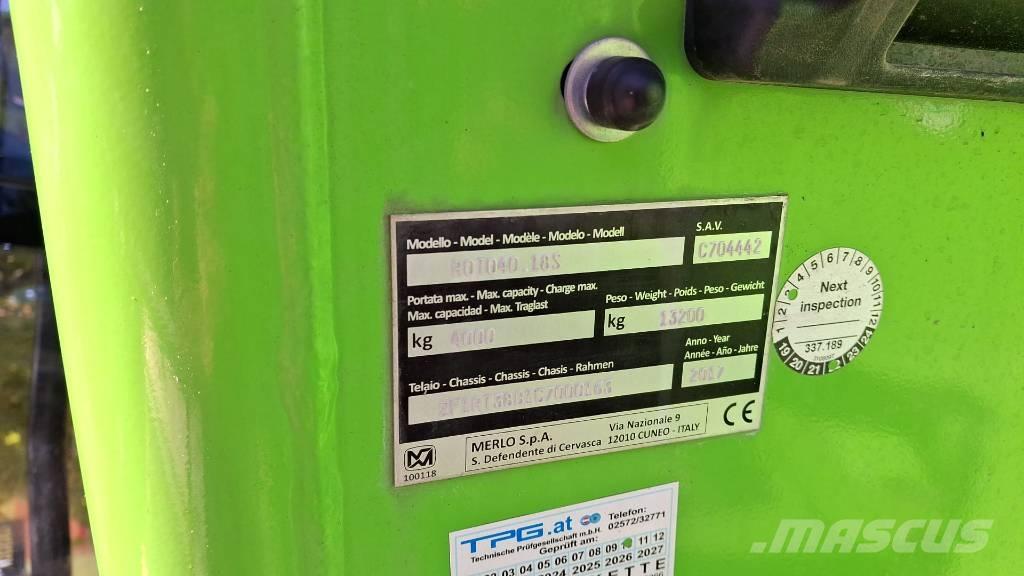 Merlo Roto 40.18 Manipuladores telescópicos