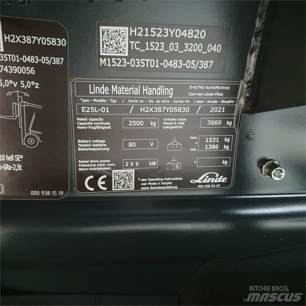 Linde E25L Empilhadores eléctricos