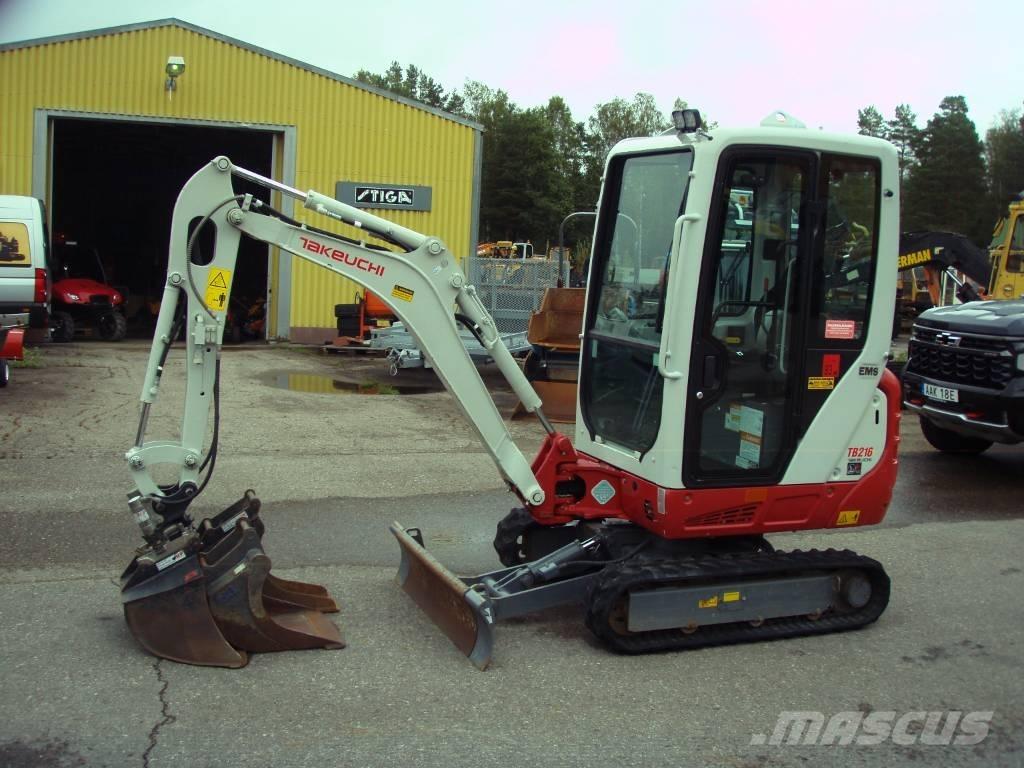Takeuchi TB 216 Mini Escavadoras <7t