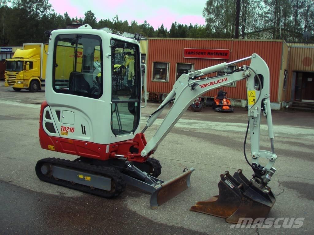 Takeuchi TB 216 Mini Escavadoras <7t