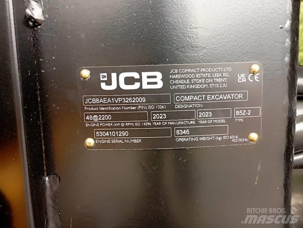 JCB 85Z Escavadoras Midi 7t - 12t