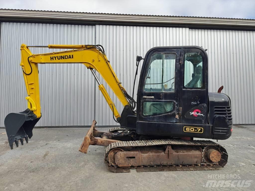 Hyundai R 60-7 Mini Escavadoras <7t
