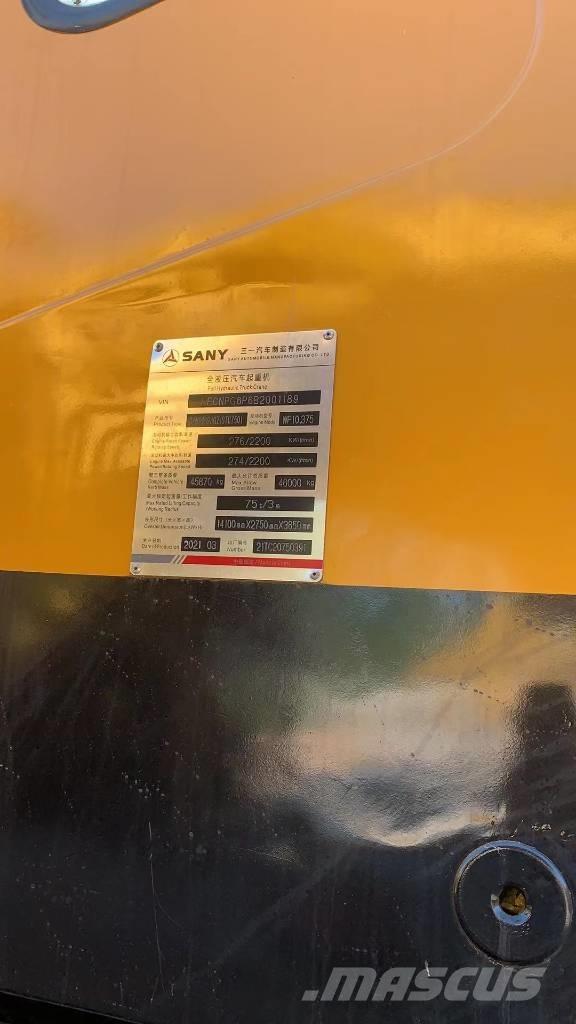Sany 750s Gruas Todo terreno