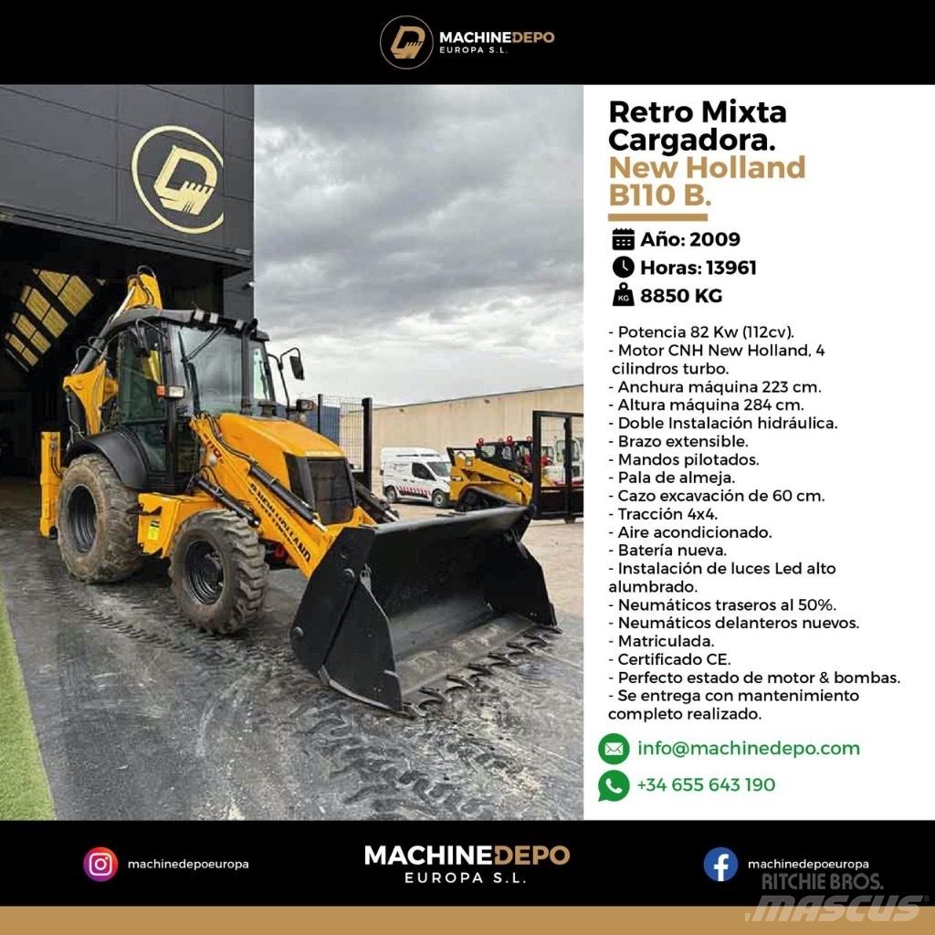 New Holland B 110 B Retroescavadoras