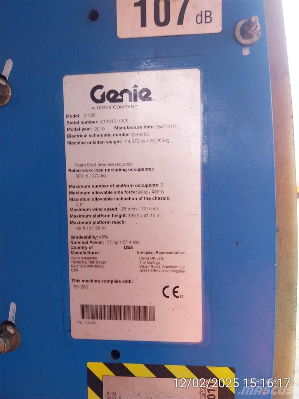 Genie Z135/70 Elevadores braços articulados