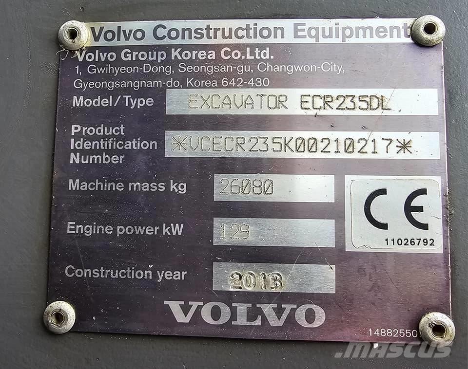 Volvo ECR235 DL Escavadoras de rastos