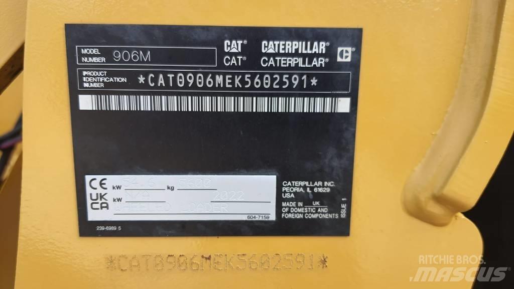 CAT 906M Pás carregadoras de rodas