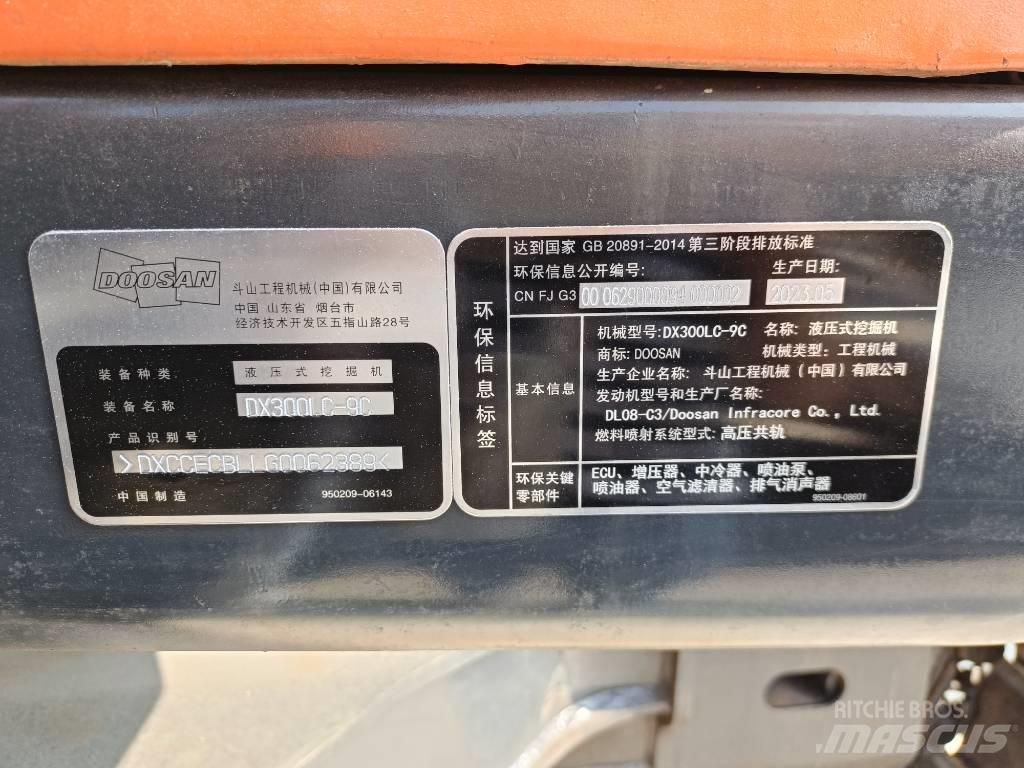 Doosan DX300-9 Escavadoras de rastos
