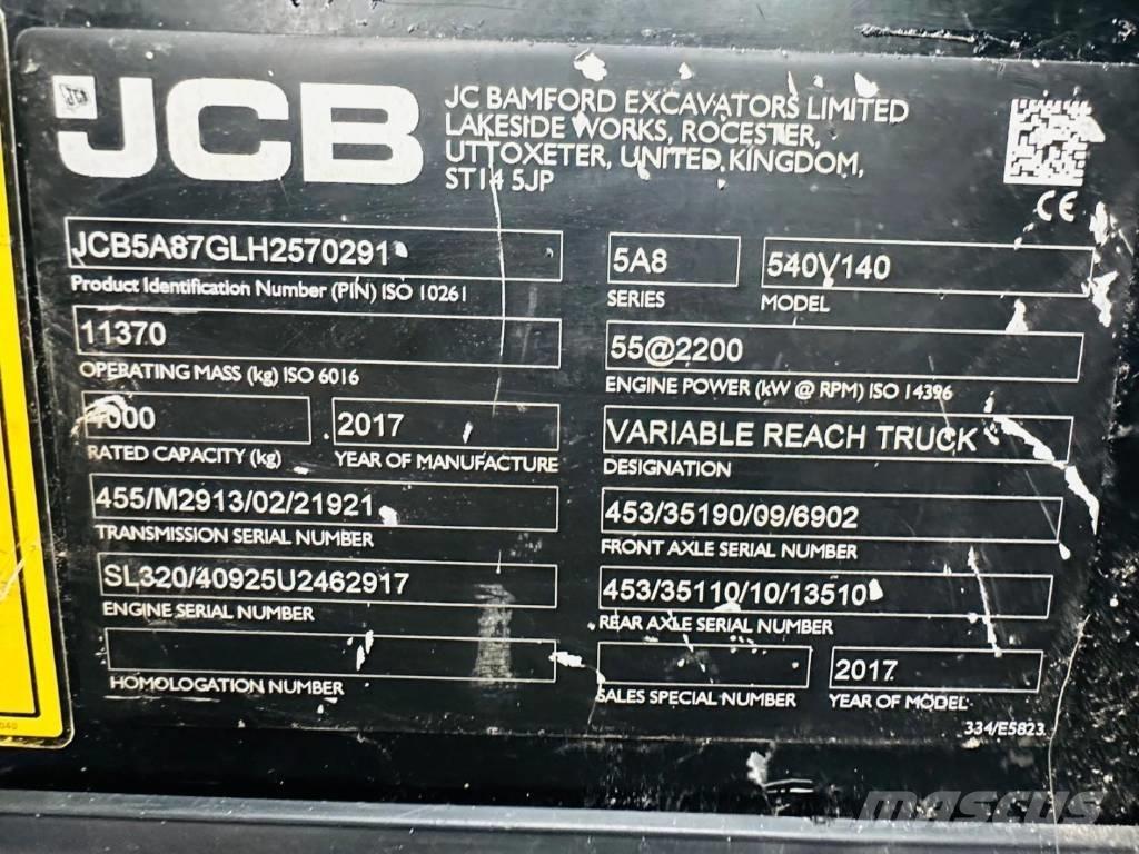 JCB 540-140 Manipuladores telescópicos