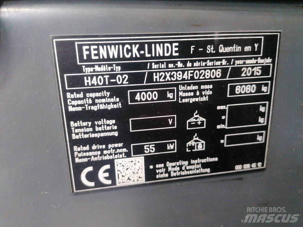 Linde H40T-02 Empilhadores a gás