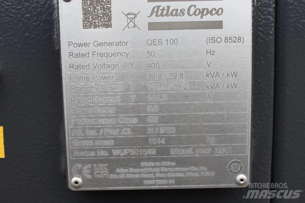 Atlas Copco QES 100 Geradores Diesel