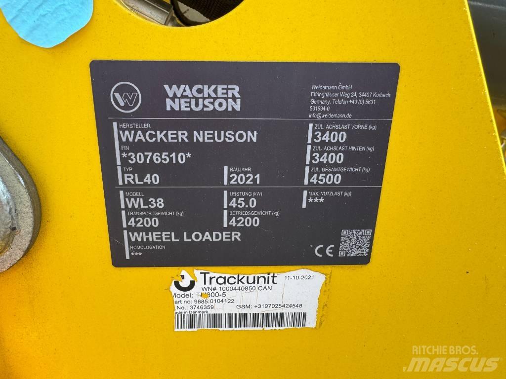 Wacker Neuson WL38 Pás carregadoras de rodas