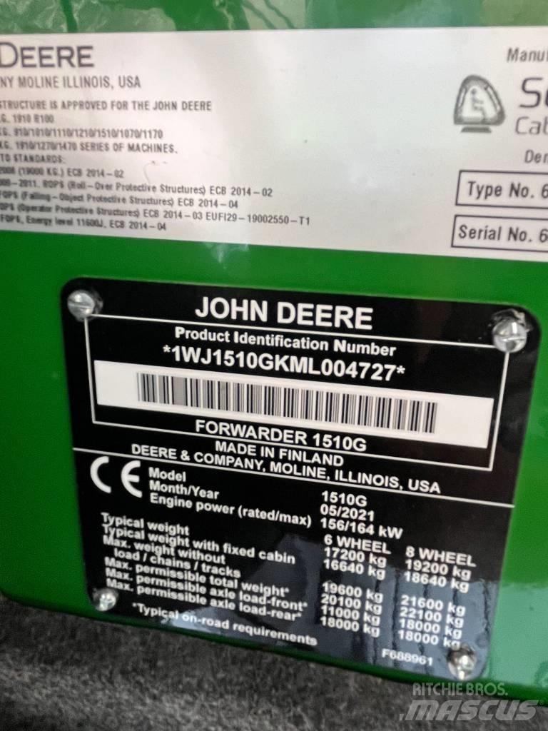 John Deere 1510 G Forwarders florestais