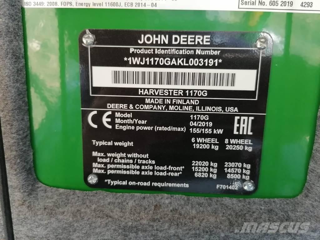 John Deere 1170G Processadores florestais