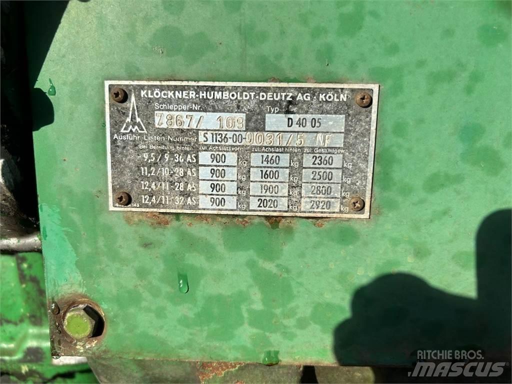 Deutz D 4005 Tratores Agrícolas usados