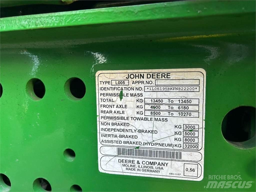 John Deere 6195R Tratores Agrícolas usados