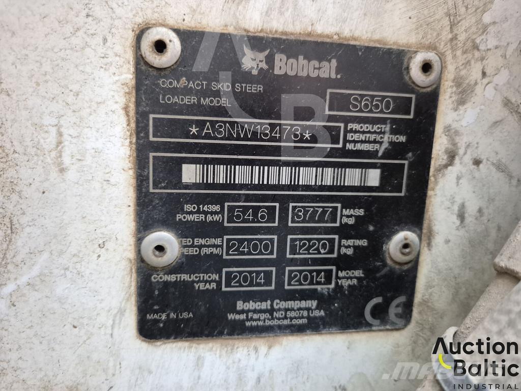 Bobcat S 650 Carregadoras de direcção deslizante