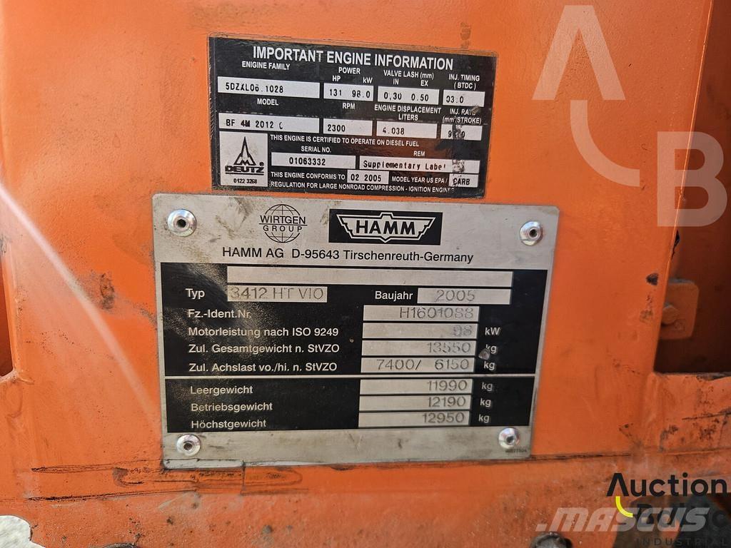 Hamm 3412 HT Vio Cilindros Compactadores - Outros
