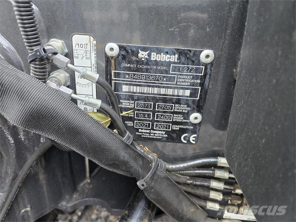 Bobcat E27z Mini Escavadoras <7t