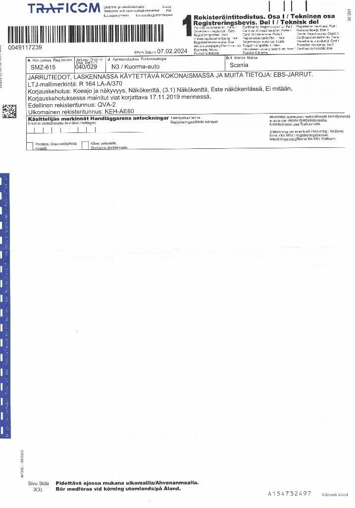 Scania R 164 Tractores (camiões)