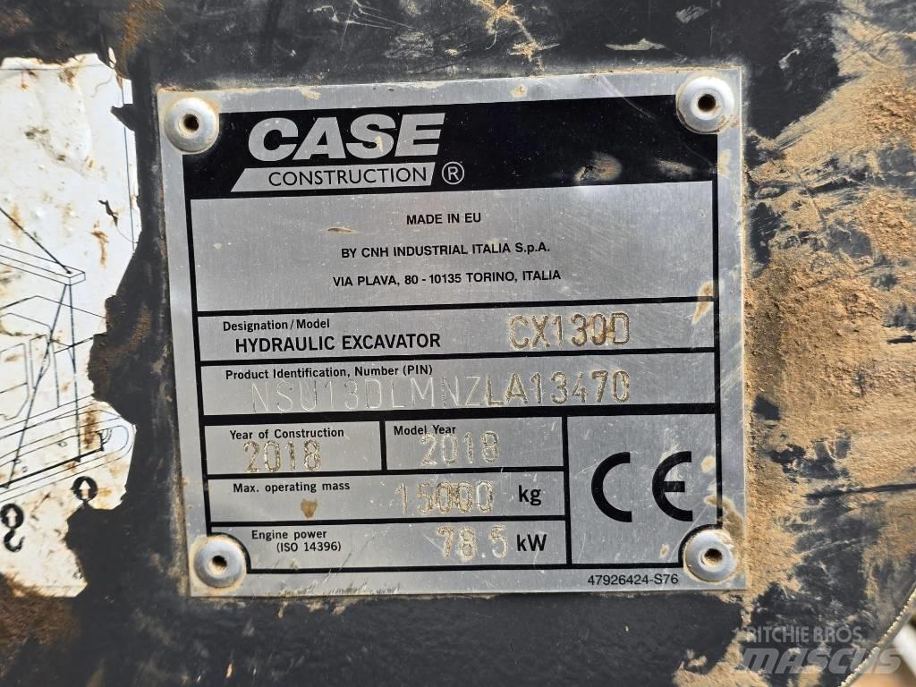Case CX130 D Escavadoras de rastos
