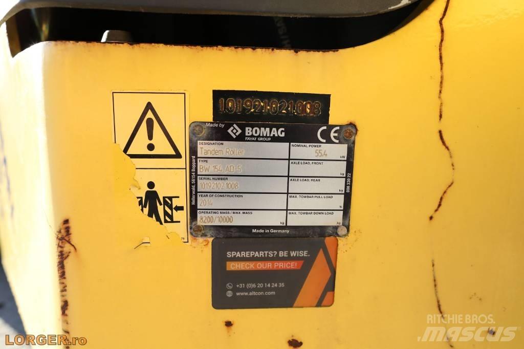 Bomag BW 154 AD-5 Cilindros Compactadores tandem